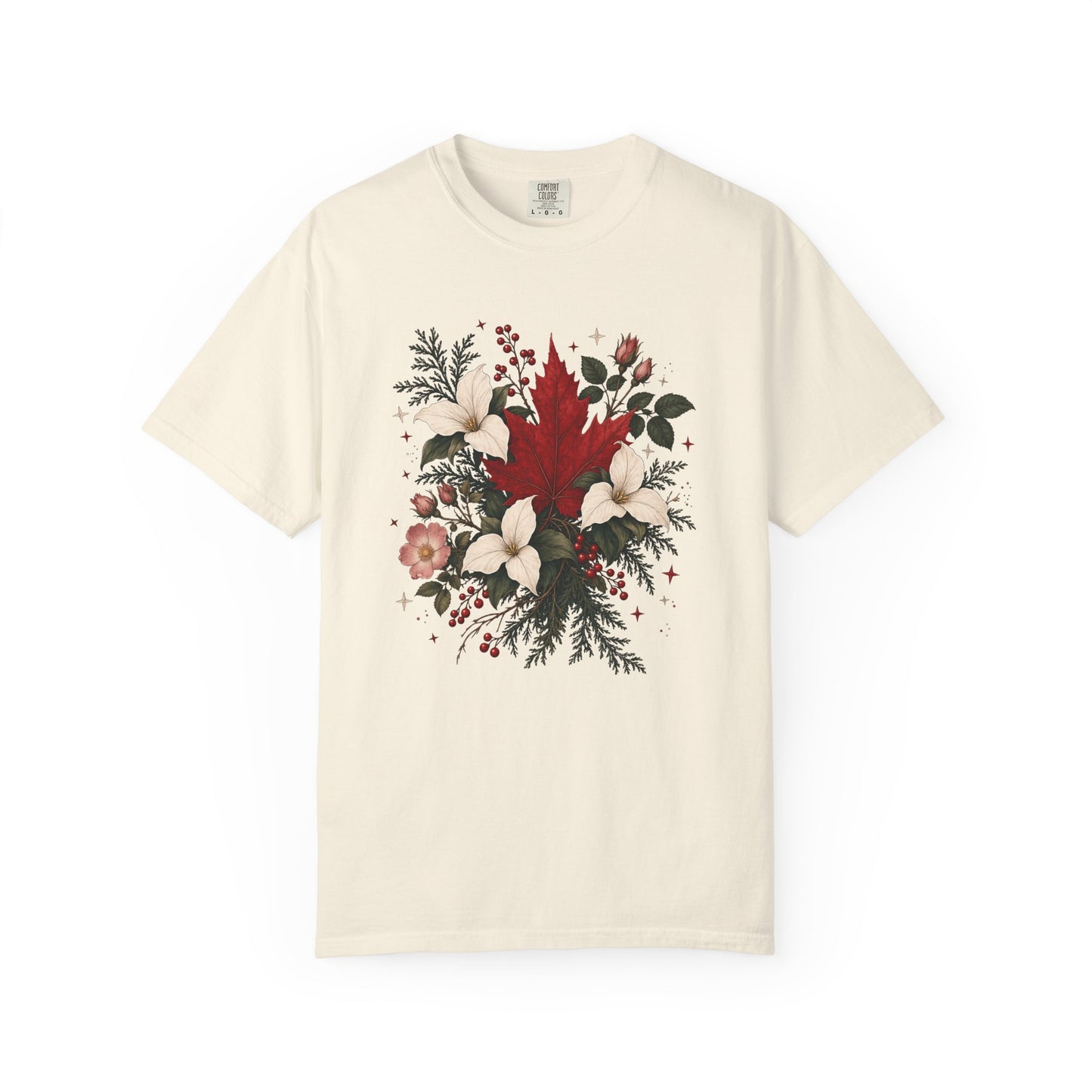 Red Maple Leaf Botanical Canada Shirt