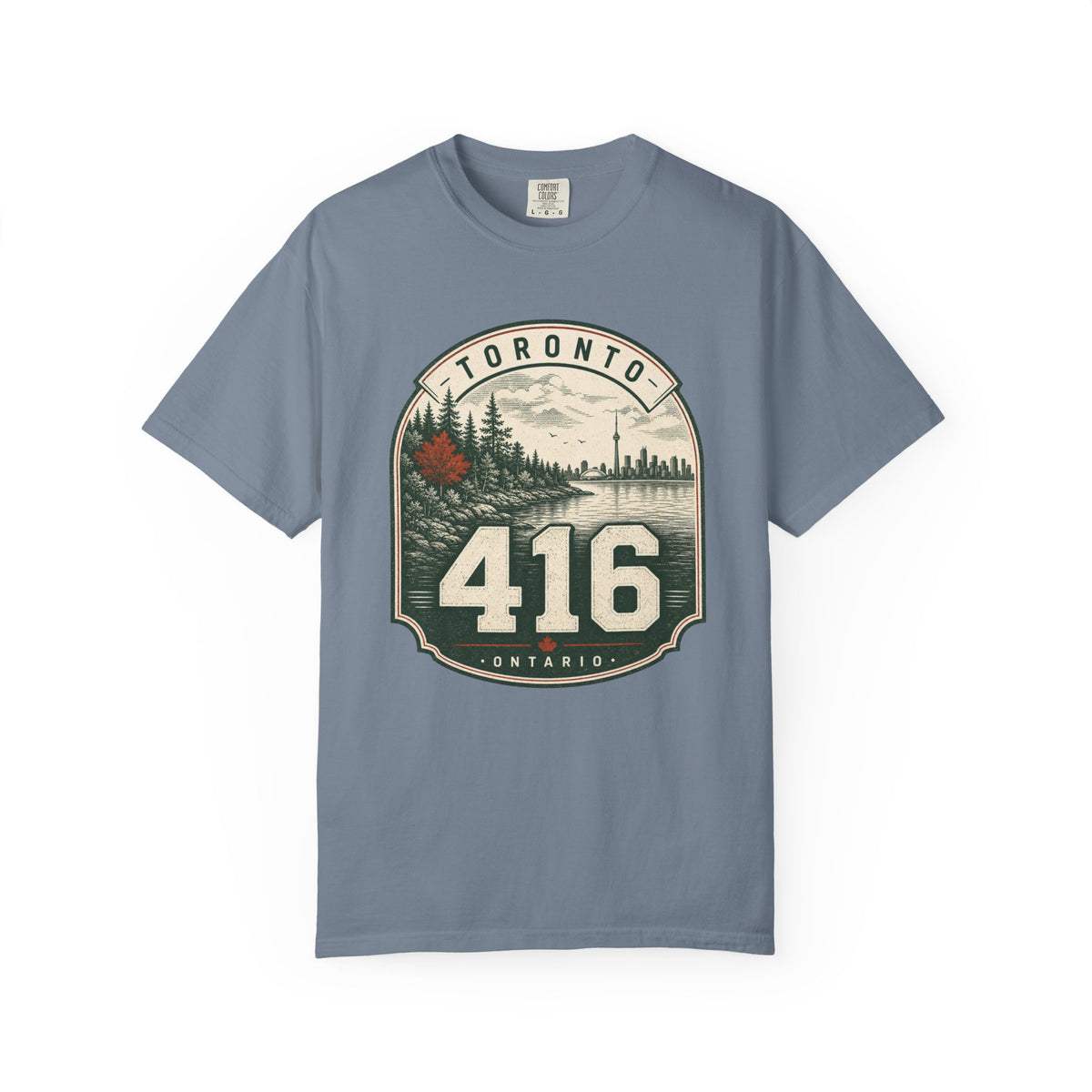 Toronto 416 Area Code - Vintage Badge T-Shirt