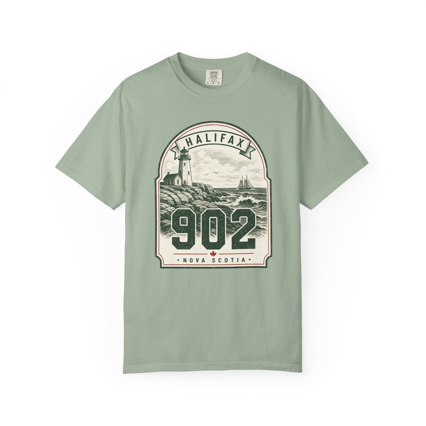 Halifax 902 Area Code Lighthouse T-Shirt — Nova Scotia Coastal Vintage Graphic