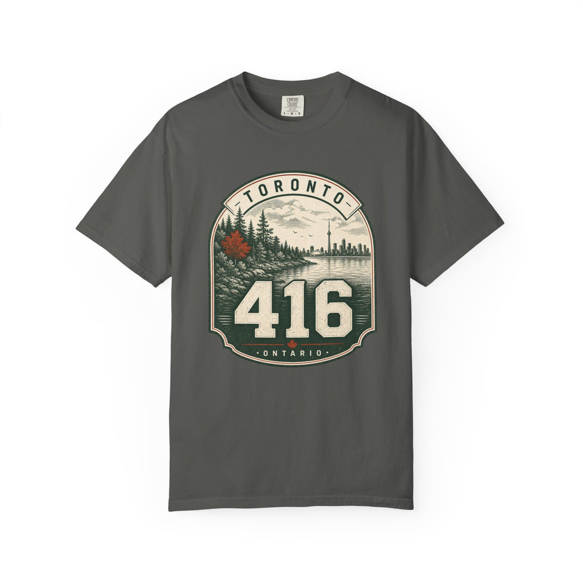 Toronto 416 Area Code - Vintage Badge T-Shirt
