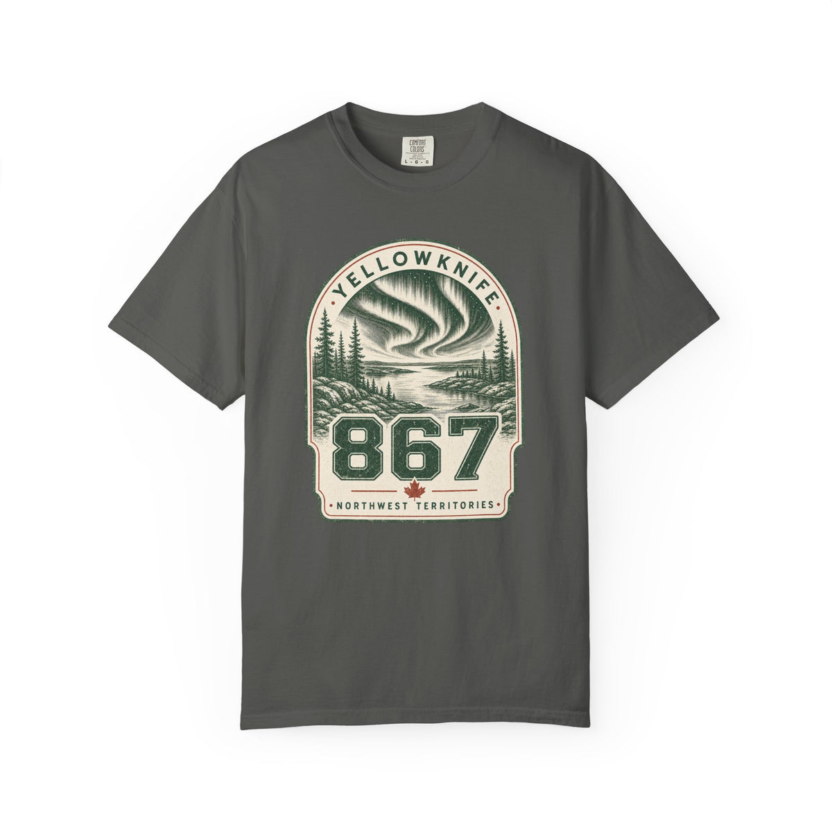 Yellowknife 867 Area Code  Northern Lights T-Shirt