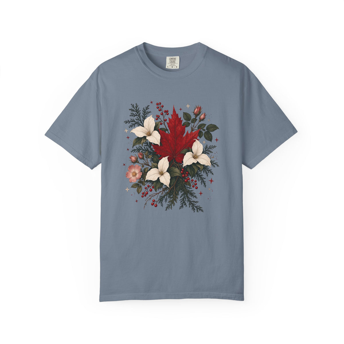 Red Maple Leaf Botanical Canada Shirt