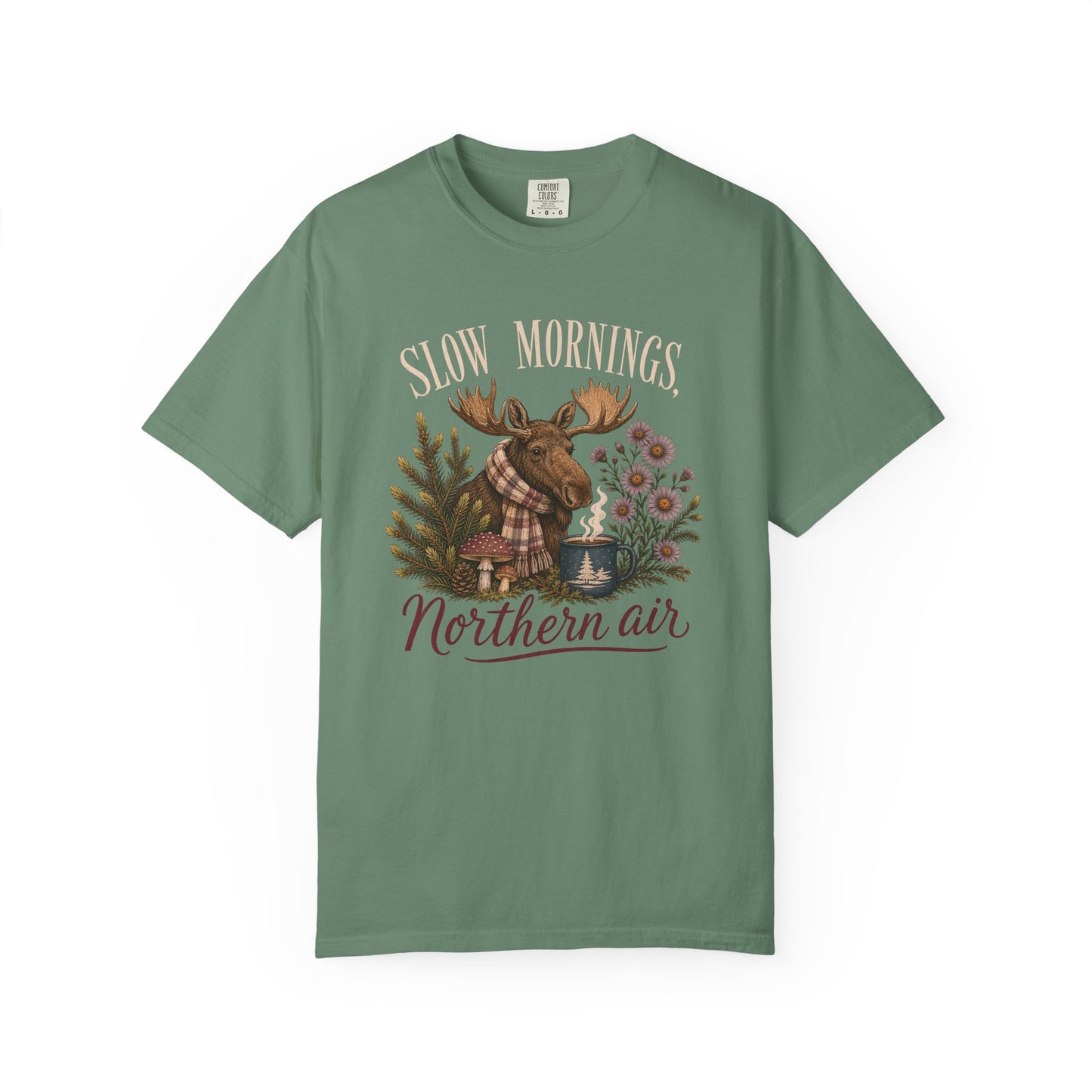 Slow Mornings Northern Air Moose Shirt