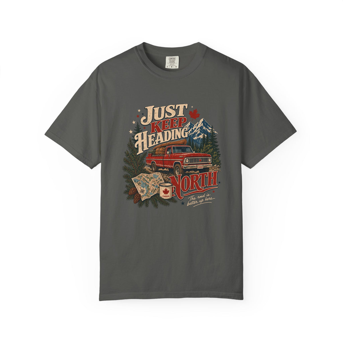 Just Keep Heading North Road Trip Shirt