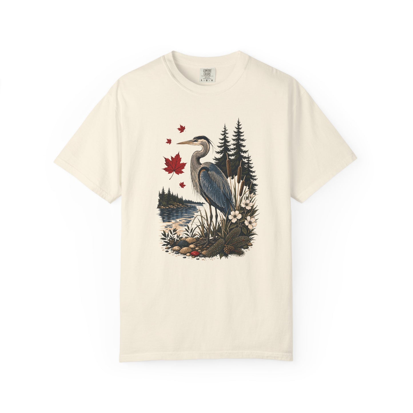 Great Blue Heron Canadian Lake Shirt