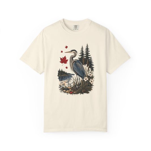 Great Blue Heron Canadian Lake Shirt