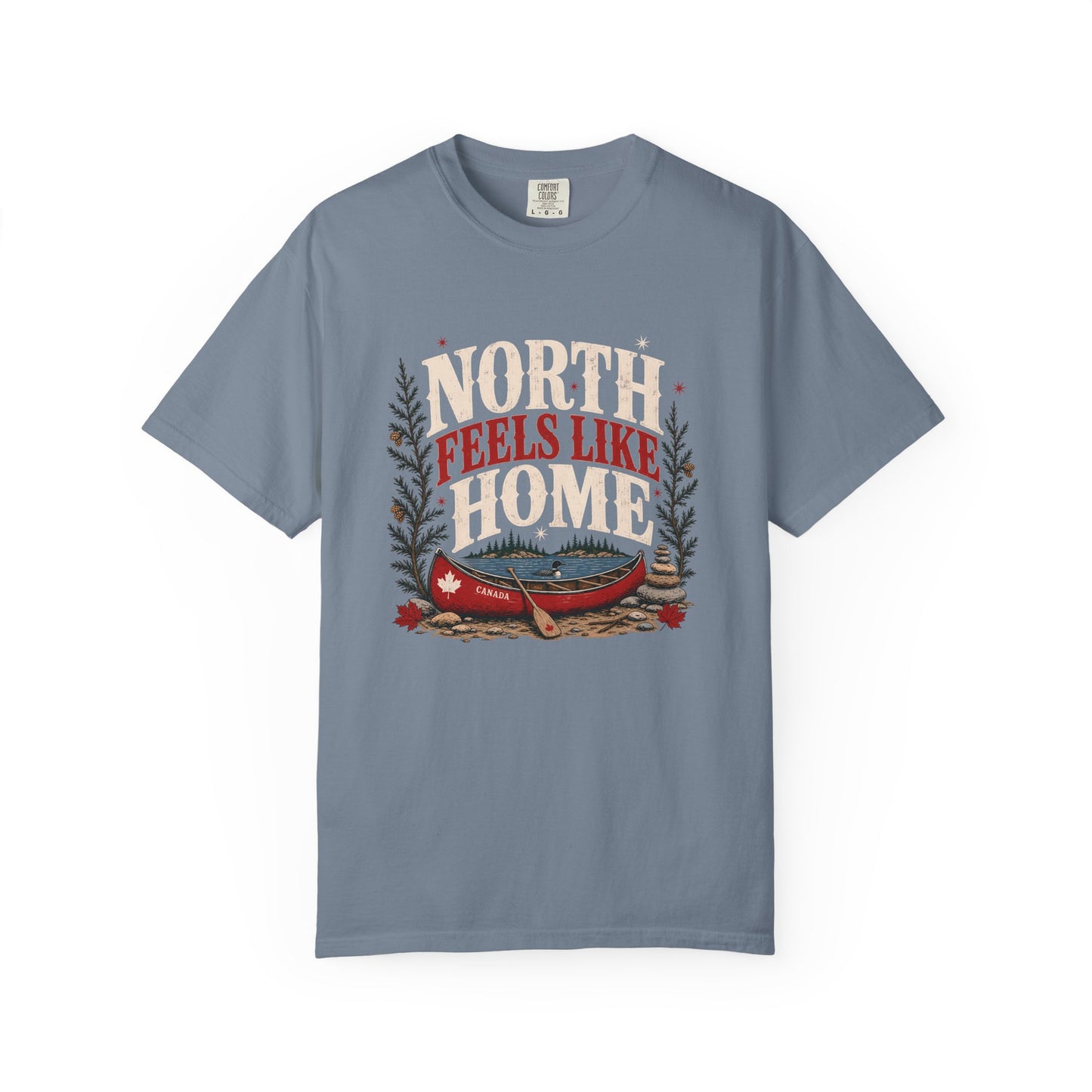 North Feels Like Home Canadian Canoe Shirt