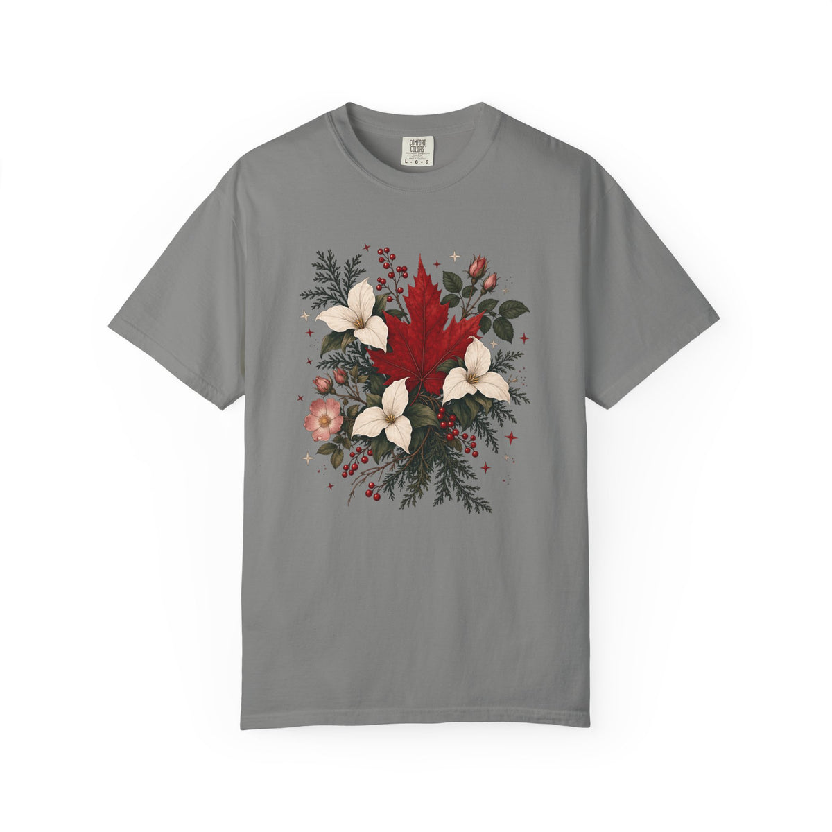 Red Maple Leaf Botanical Canada Shirt